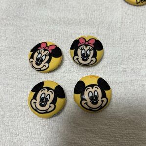 くるみボタン ミッキー ミニー 4個セット