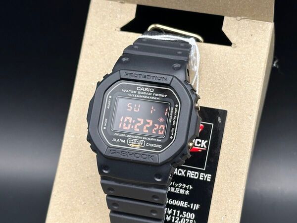 CASIO G-SHOCK DW-5600 REAL BLACK REDゴールド