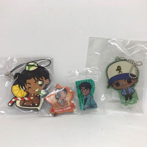 ☆新品未使用☆ 名探偵コナン 服部平次 遠山和葉 4点セット アクリルスタンドフィギュア Vol.1 ぴたコレラバーストラップ