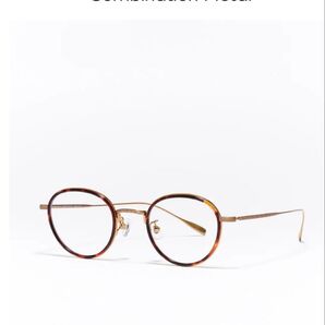 JINS メガネ combination metal ブルーライトカット 度入り メガネフレーム 眼鏡 アイウェア 丸眼鏡 丸