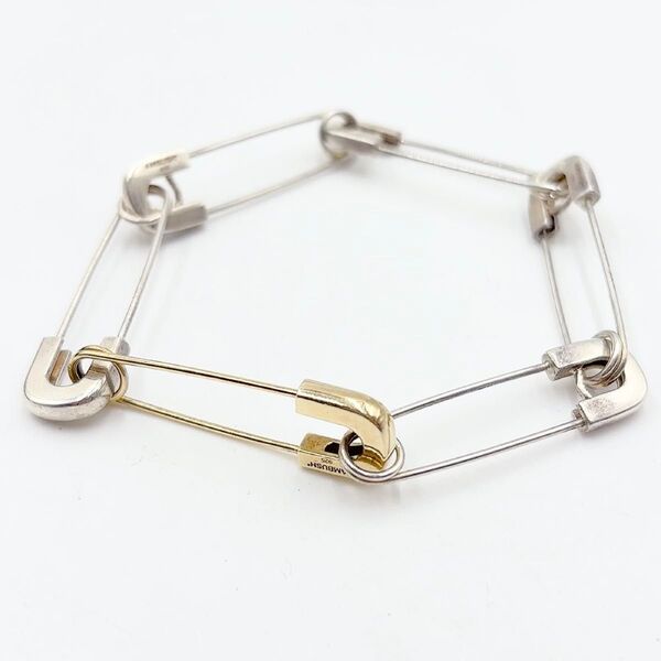 AMBUSH アンブッシュ スカル セーフティピン ブレスレット 安全ピン ゴールド シルバー925