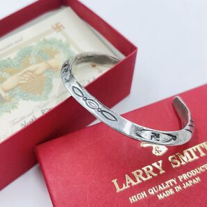 LARRY SMITH ラリースミス シルバー バングル 卍 スタンプワーク
