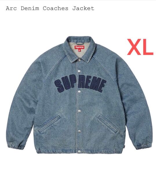 Supreme Arc Denim Coaches Jacket Washed Indigo XL シュプリーム デニムジャケット