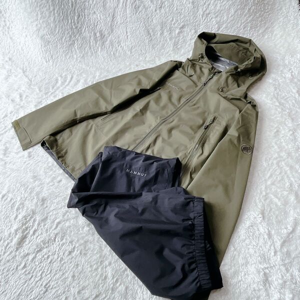 未使用品 マムート クライメイトレインスーツ L 上下セット ゴアテックス GORE-TEX セットアップ