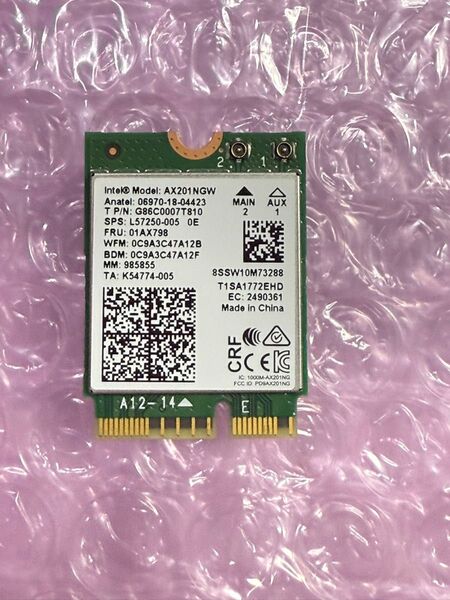 Intel AX201NGW 無線LANカード Wi-Fi