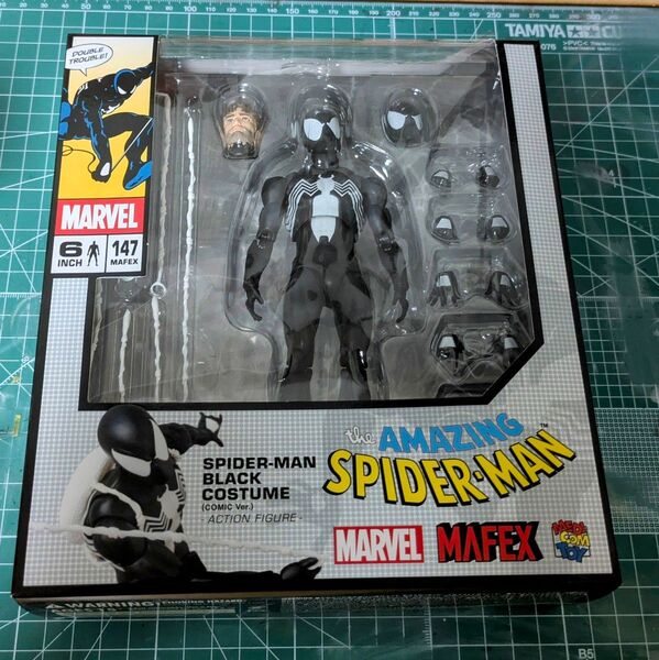 【開封美品】MAFEX スパイダーマン ブラックコスチューム