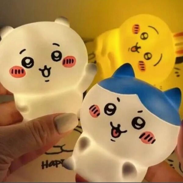 【3点セット】ちいかわ ルームライト ちいかわ ハチワレ うさぎ インテリア 間接照明 かわいい ミニライト