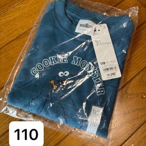 新品 セサミストリート クッキーモンスター 半袖 Tシャツ 110cm