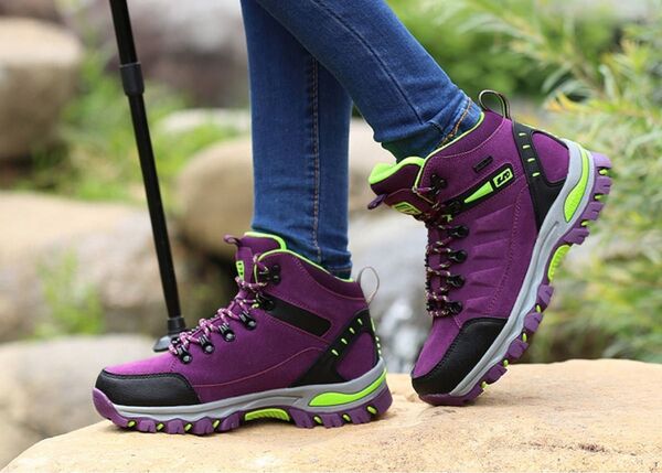 トレッキングシューズ 登山靴 レディース ハイキングシューズ アウトドアシューズ キャンプシューズ 登山 25.4cm