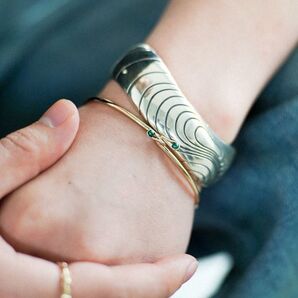 Llife FLAQUE BANGLE Llife 14KGP ONDULATION BANGLE