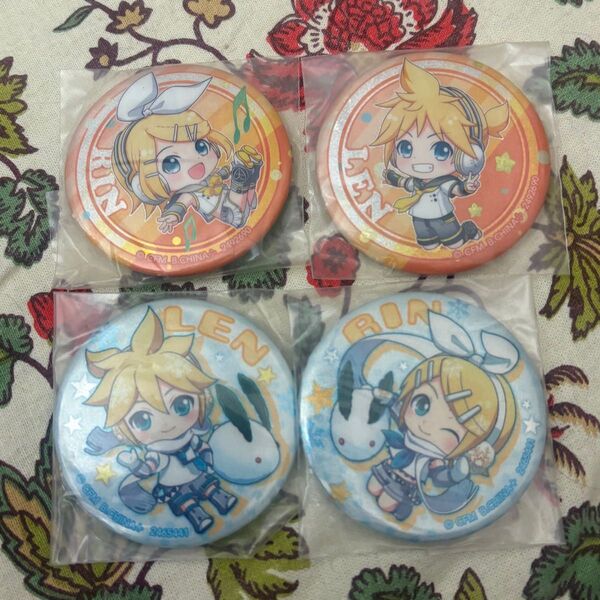 鏡音リン 鏡音レン 缶バッジ