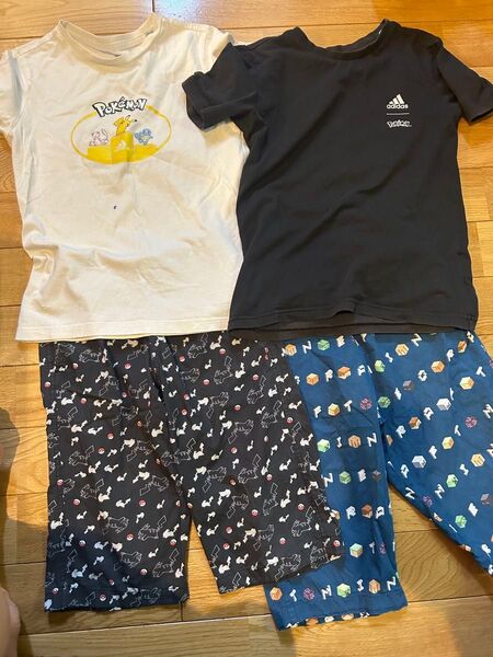 マイクラ&ポケモン Tシャツ、ハーフパンツ まとめ売り 4点セット
