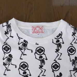 送料込 EVISU エビス エヴィス スカル 半袖 Tシャツ ガイコツ 家紋 サイズ38