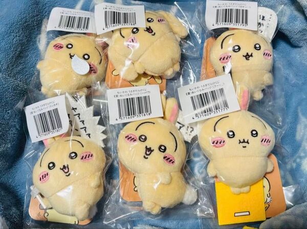 ちいかわ うさぎだらけくじ E賞 ぬいぐるみバッジ コンプリート