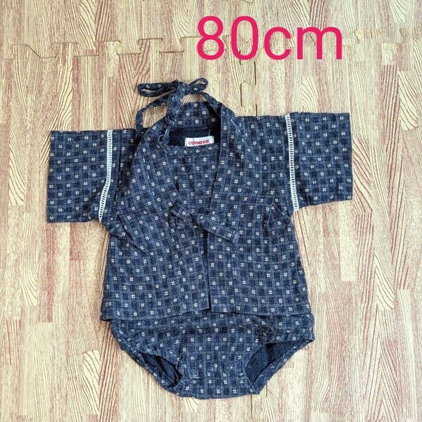 甚平 80cm ロンパース 浴衣 祭 夏服 子供服 ベビー服