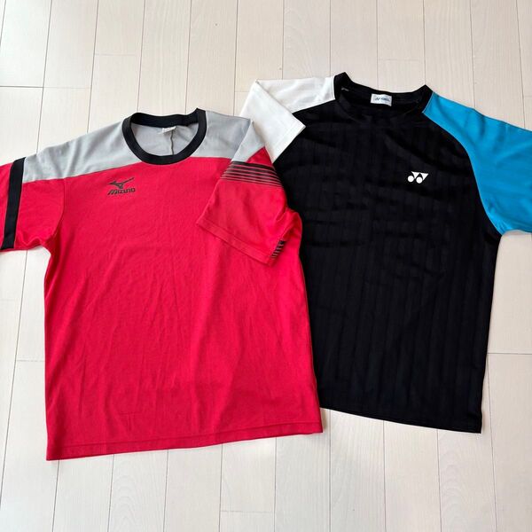 Mizuno YONEX テニス用 半袖Tシャツ Lサイズ 2枚セット