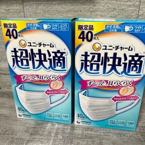 ユニチャーム 超快適マスク 40枚入×2個セット