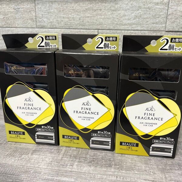 ファーファ ファインフレグランス 車用芳香消臭剤 ボーテ 2個入×3個セット