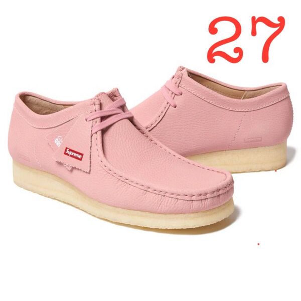 Supreme Clarks Reflective Wallabees 桃