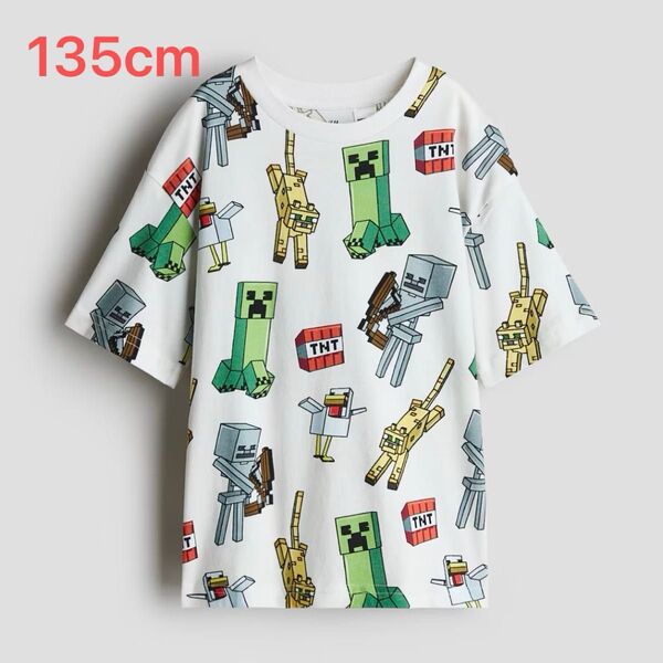 ★新品 マイクラ Tシャツ h&m マインクラフト 総柄