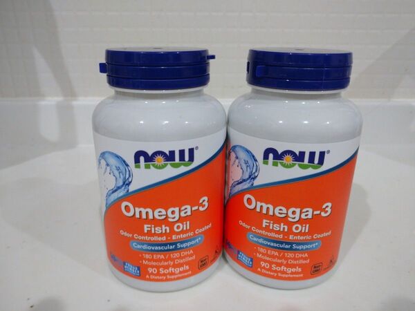 NOW Foods オメガ3 90粒 2個セット サプリメント