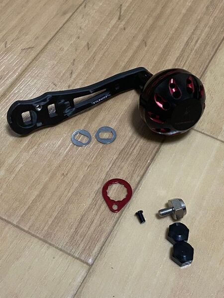 ゴメクサス FL75 カーボンハンドル ダイワ用 8×5mm-アルミノブ38mm