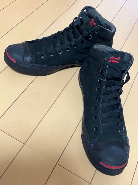 極希少モデル CONVERSE コンバース ジャックパーセル スワロフスキーミッド 6J 112 :ブラック×レッド 日本製