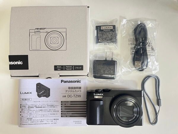 デジカメ Panasonic パナソニック LUMIX ルミックス DC-TZ99-K ブラック 美品 中古 おまけあり