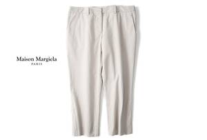 イタリア製◆Martin Margiela◆春夏◆凹凸変形ヘム コットン&ナイロン クロップド パンツ ◆マルタンマルジェラ Maison Martin Margiela