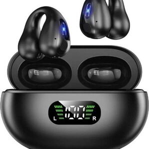 【新品】イヤーカフイヤホン ブラック ワイヤレスイヤホン