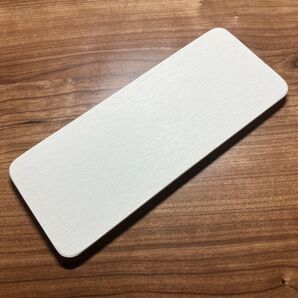 珪藻土 トレー 石鹸置き 吸水 速乾 消臭 ノンアスベスト 22.5cm*8cm*0.9cm (ホワイト)(新品未使用品)