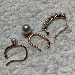 イヤーカフ セット パール ゴールド