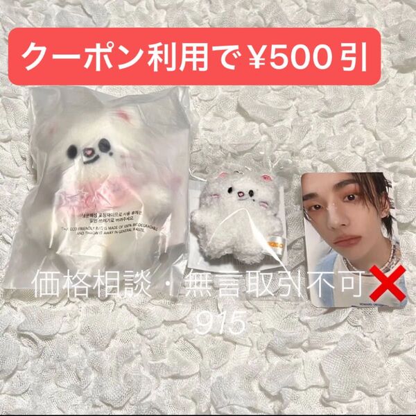 価格相談× SKZOO PLUSH 10CM Micro Jiniret ジニレット セット トレカ付き ヒョンジン フォトカード