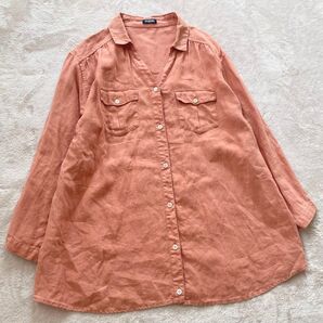 JOURNAL STANDARD ジャーナルスタンダード スキッパーシャツ リネン 麻 胸ポケット ボタン 長袖 フリーサイズ