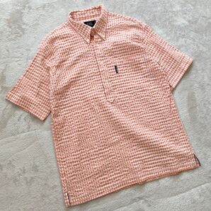 23区SPORT シャツ チェック柄 胸ポケット サイズ2 23区ゴルフ 半袖 ゴルフウェア オンワード樫山