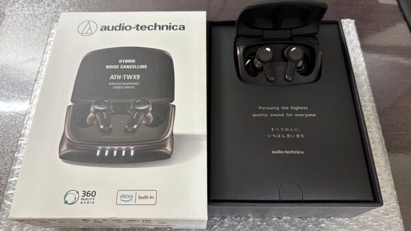 【超美品】オーディオテクニカ audio-technica ATH-TWX9 ワイヤレスイヤホン 中古品