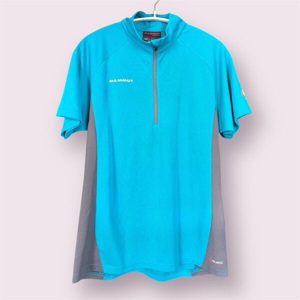MAMMUT マムート ハーフジップ Tシャツ POLARTEC メンズ