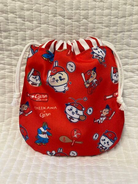 No.978 ちいかわ 広島カープ ミニ巾着袋 ハンドメイド