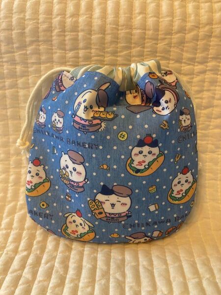 No.1013 ちいかわ ちいかわベーカリー ミニ巾着袋 ハンドメイド