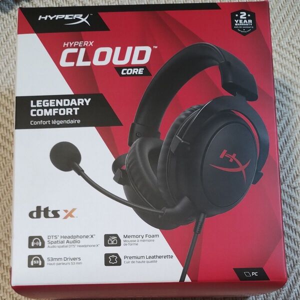 HyperX Cloud Core ゲーミングヘッドセット 4P4F2AA-DTS ハイパーエックス 有線 マイク付き