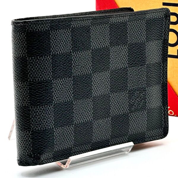【良品】ルイヴィトン ダミエグラフィット ポルトフォイユ フロリン 二つ折り財布 LOUIS VUITTON 財布 メンズ