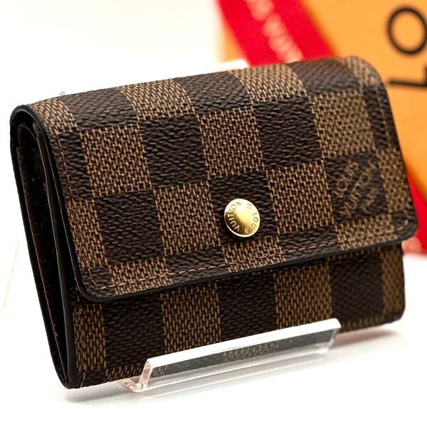 【極美品】ルイヴィトン ダミエ エベヌ ポルトモネ プラ コインケース 小銭入れ LOUIS VUITTON
