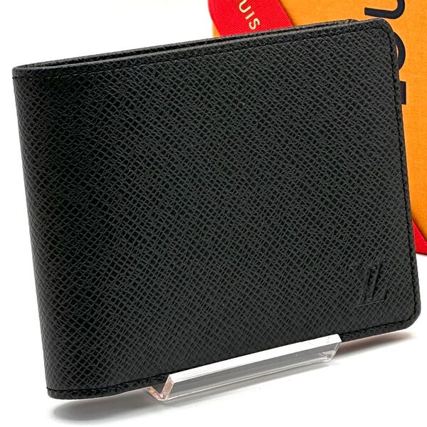 【新品同様】ルイヴィトン タイガ ポルトフォイユ ミュルティプル 二つ折り財布 LOUIS VUITTON 札入れ メンズ