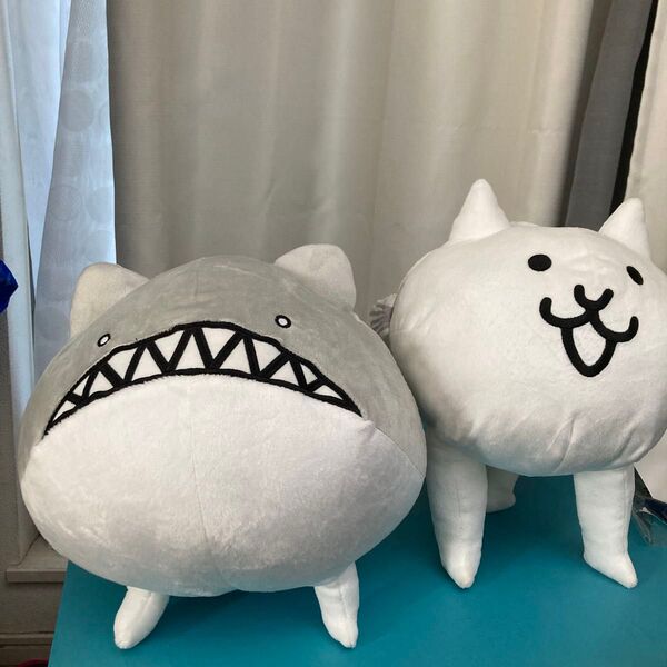 にゃんこ大戦争 ネコ クジラ フィッシュ ぬいぐるみ 2個セット