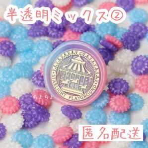 シーリングワックス ひまわり型 半透明ミックス② 約100粒