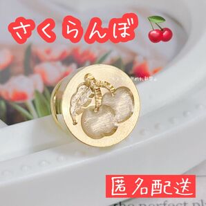 シーリングスタンプヘッド さくらんぼ 3D 15mm