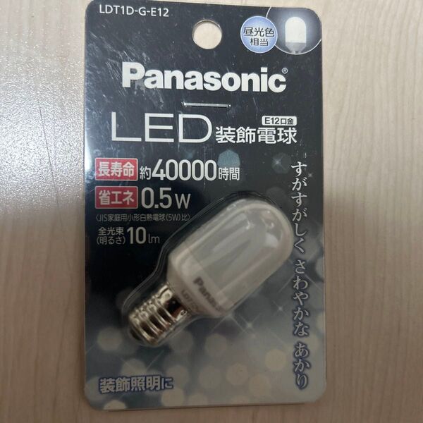 Panasonic LED装飾電球 LDT1D-G-E12 昼光色