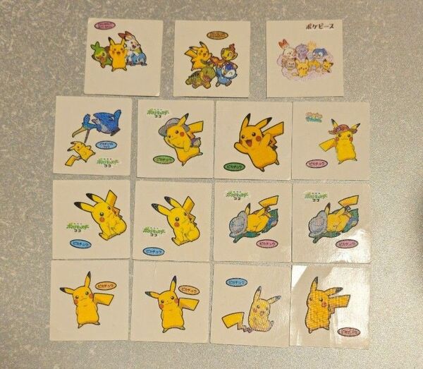 24枚(ピイ24)【ポケモン】デコキャラシール ピカチュウ イーブイ 第一パン ポケットモンスター