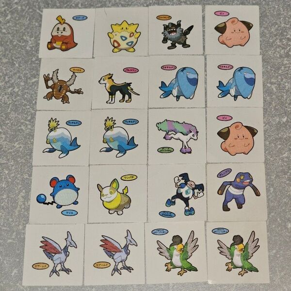 【まとめて約70枚】 ポケモンデコキャラシール ポケモンパン 第一パン ポケットモンスター