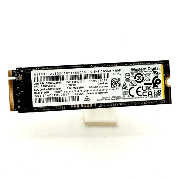 【驚速】SN810 512GB NVMe M.2 2280 SSD WD Western Digital